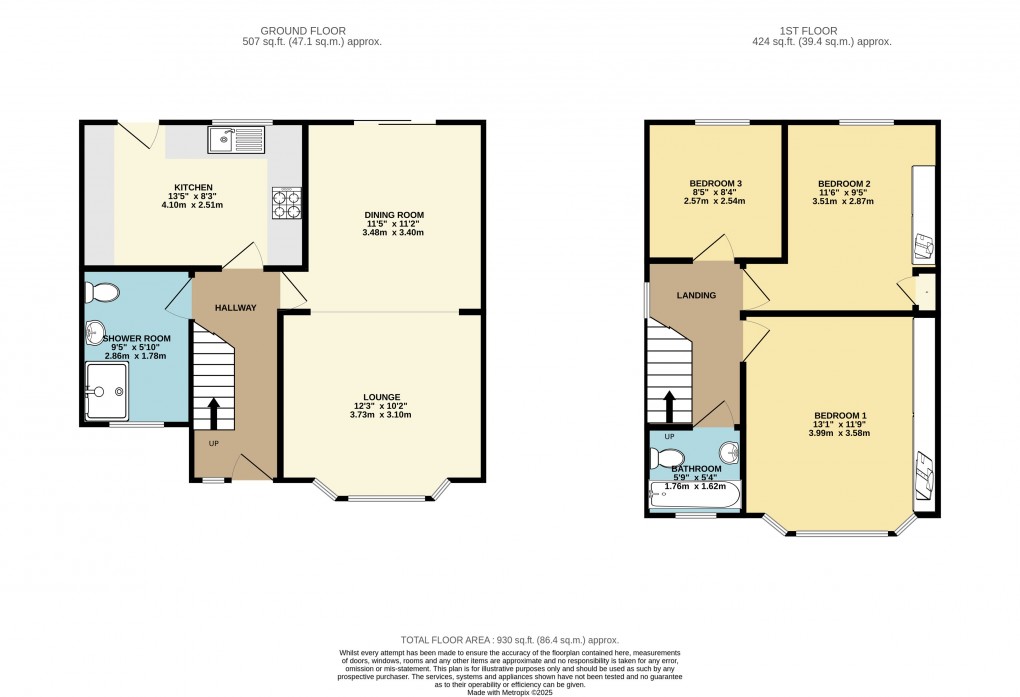 Floorplan for Luton, Bedfordshire