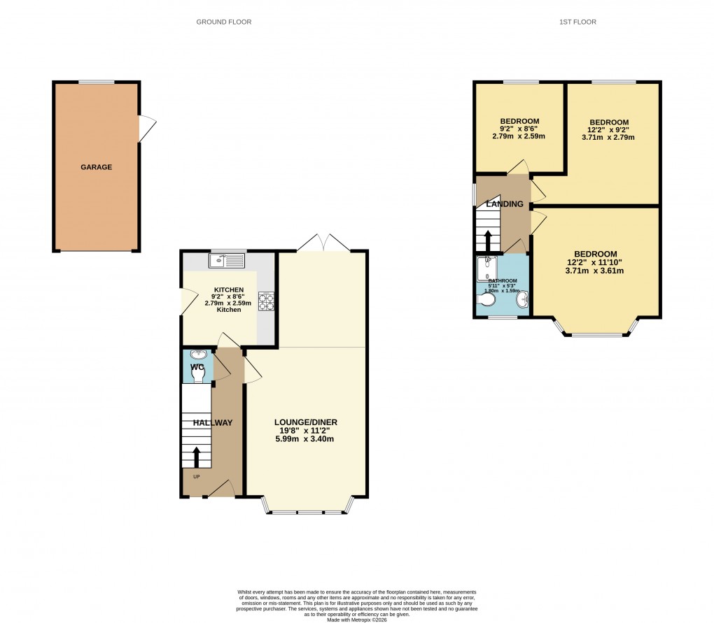 Floorplan for Luton, Bedfordshire