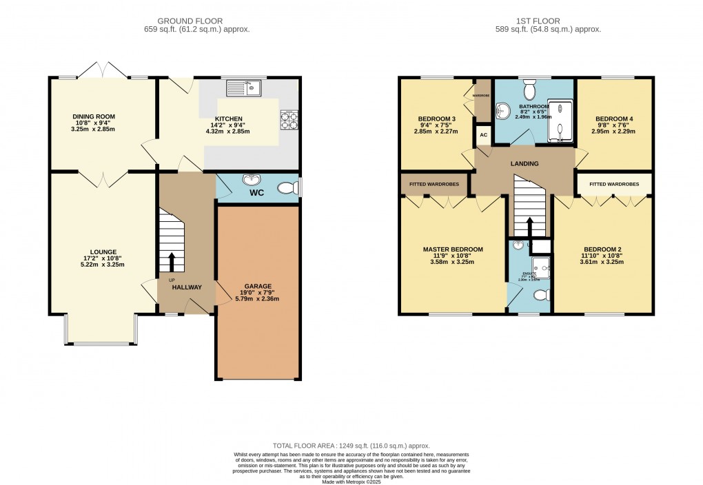 Floorplan for Luton, Bedfordshire