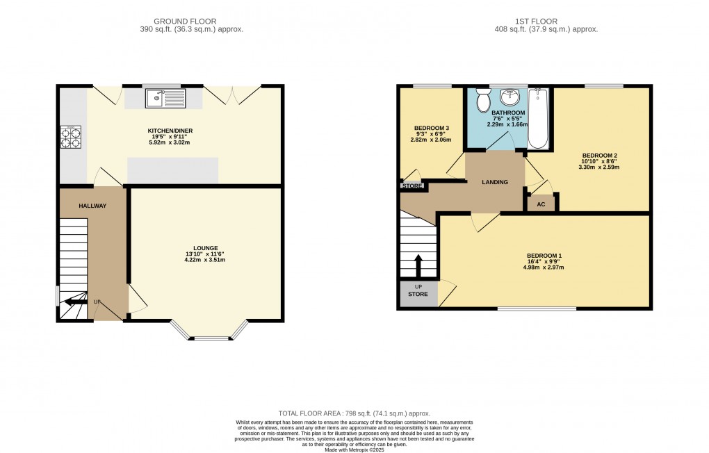 Floorplan for Luton, Bedfordshire