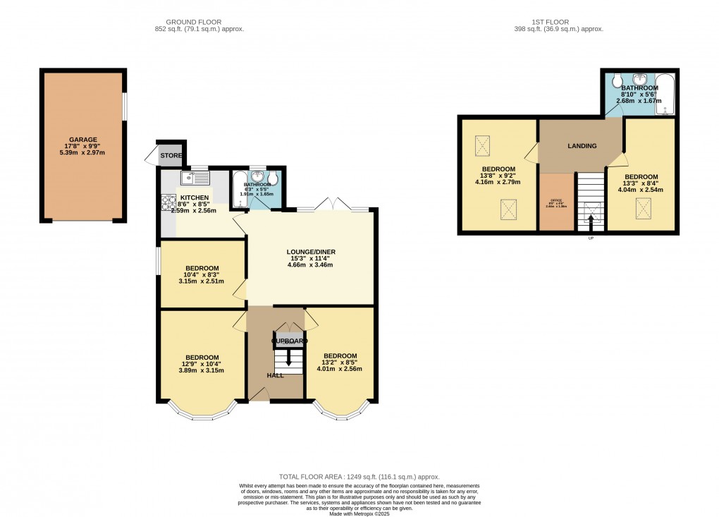 Floorplan for Luton, Bedfordshire