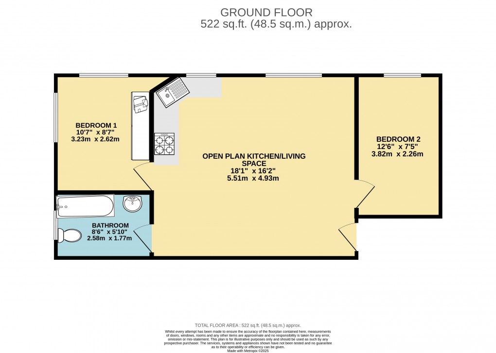Floorplan for Luton, Bedfordshire