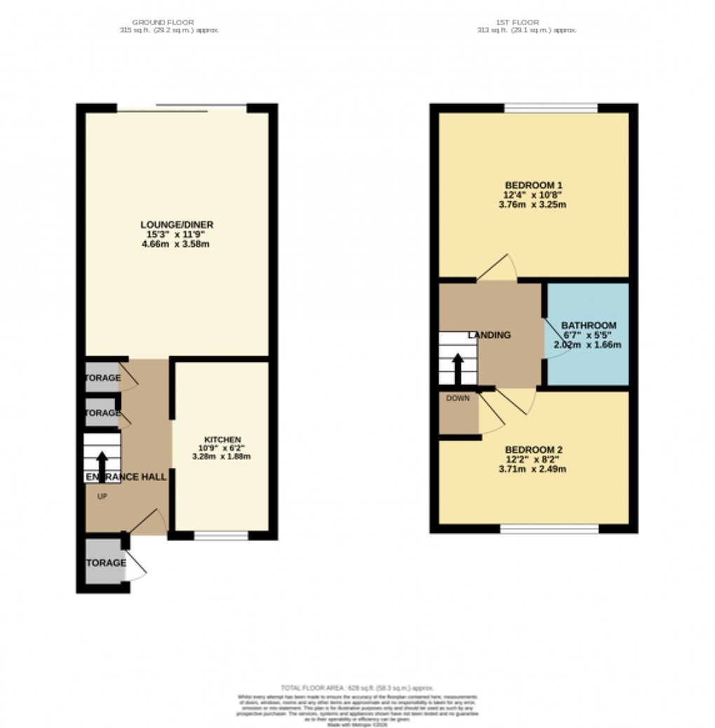 Floorplan for Luton, Bedfordshire