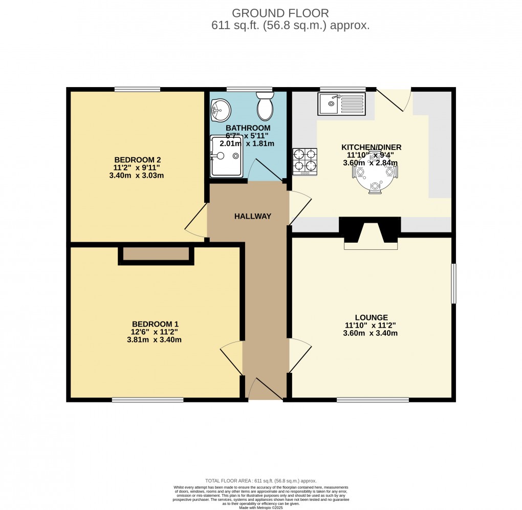 Floorplan for Luton, Bedfordshire