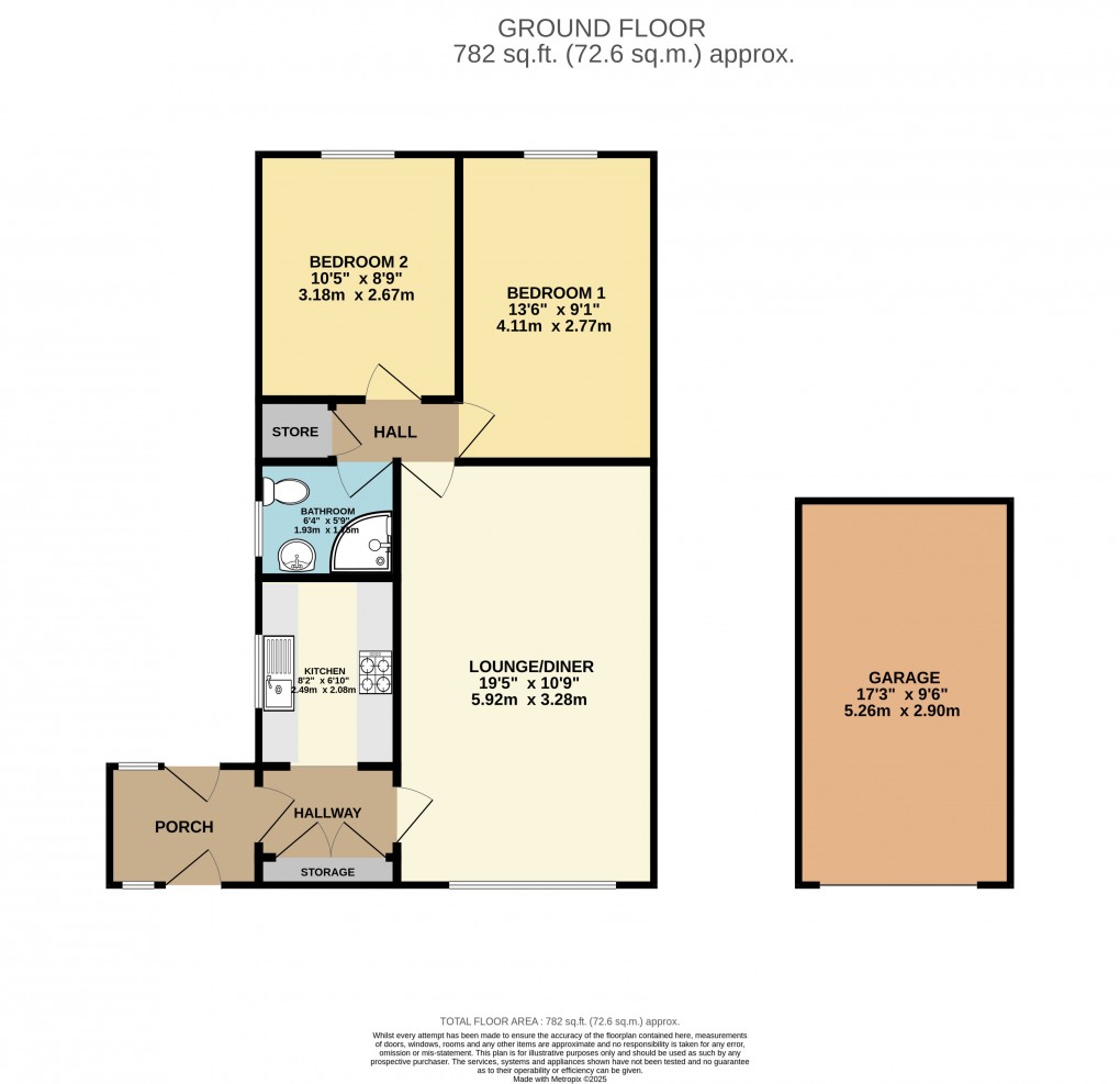Floorplan for Luton, Bedfordshire