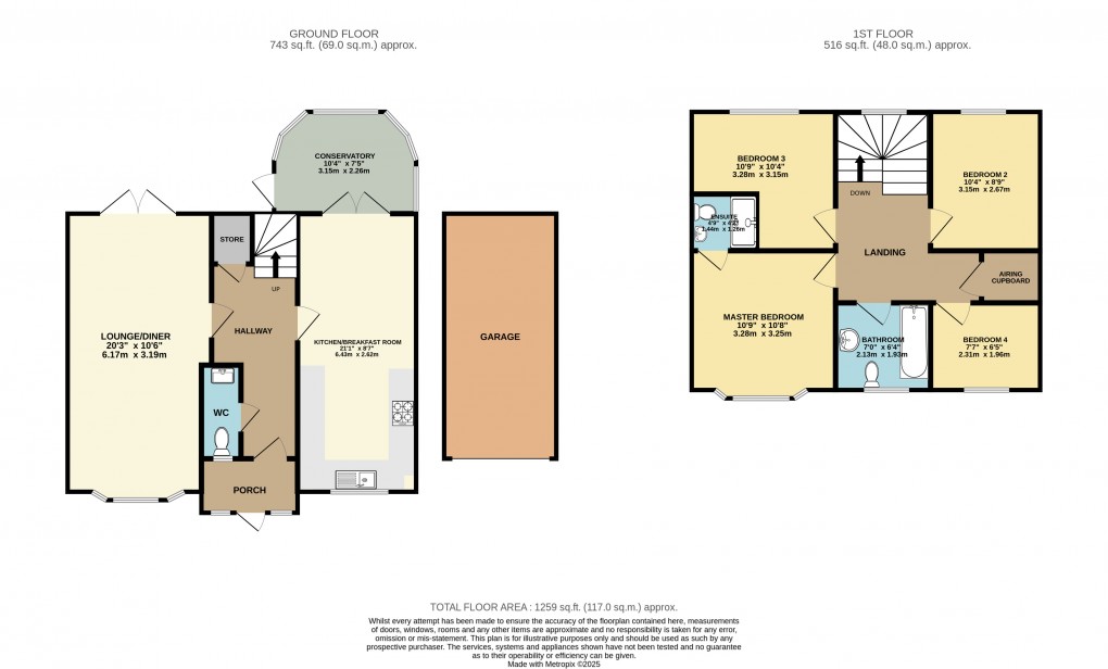 Floorplan for Luton, Bedfordshire