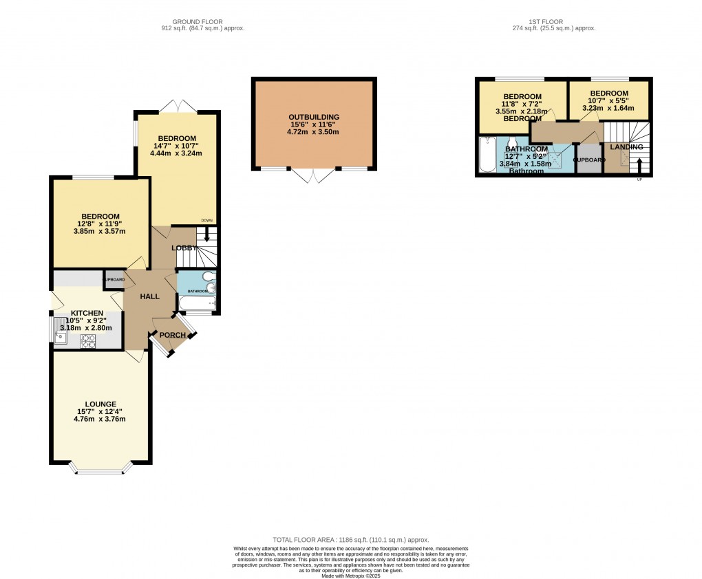 Floorplan for Luton, Bedfordshire