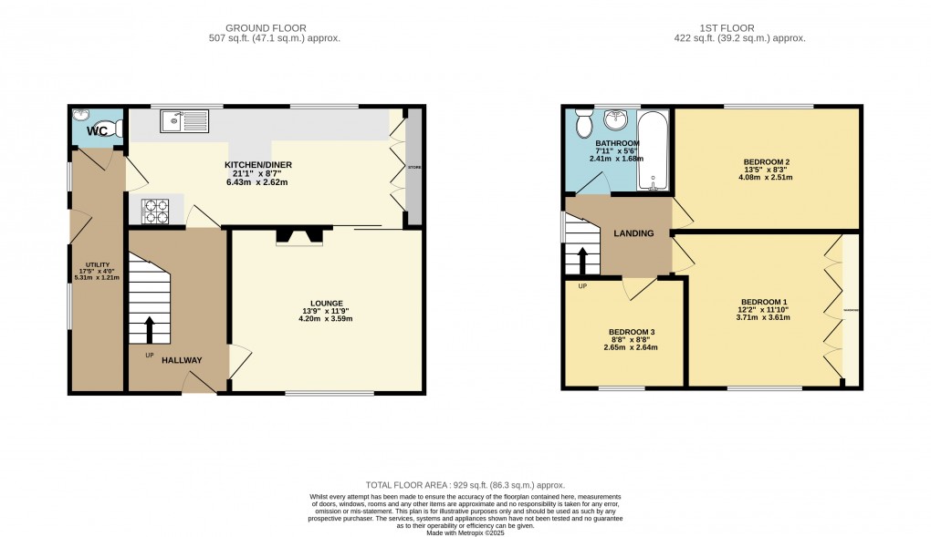 Floorplan for Luton, Bedfordshire