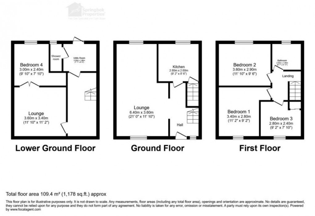 Floorplan for Luton, Bedfordshire