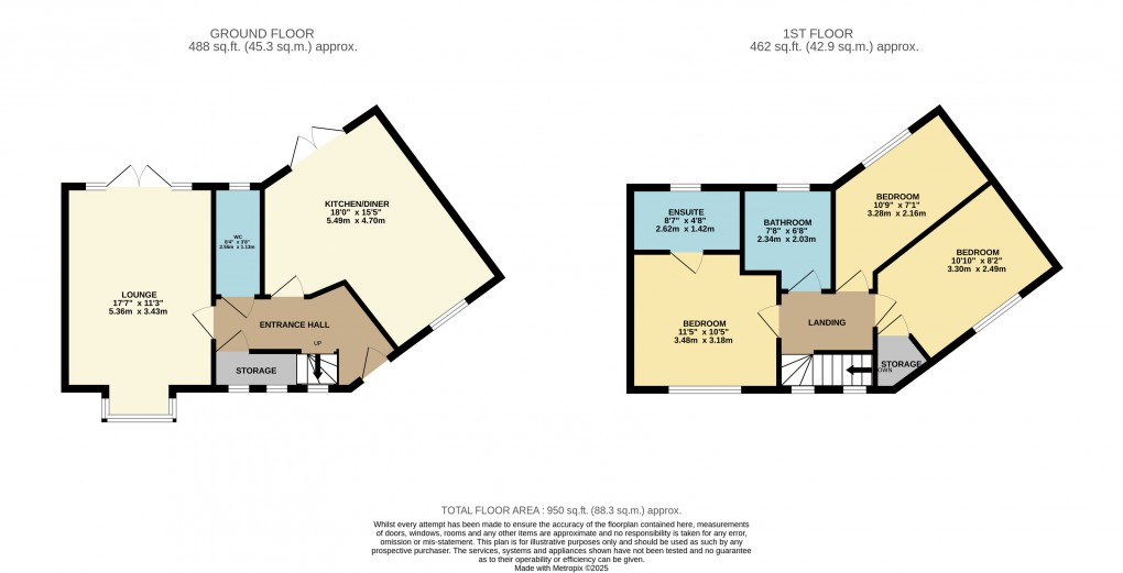 Floorplan for Houghton Regis, Dunstable, Bedfordshire