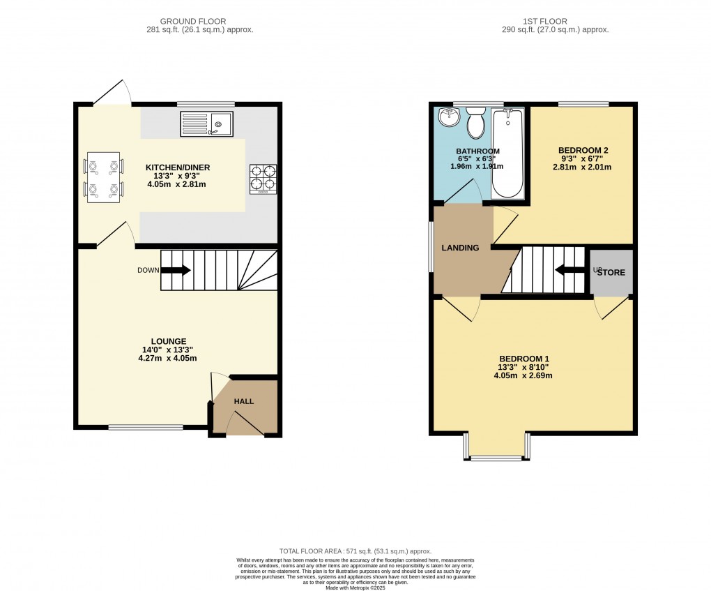 Floorplan for Luton, Bedfordshire