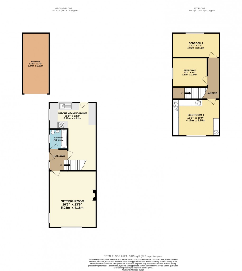 Floorplan for Luton, Bedfordshire