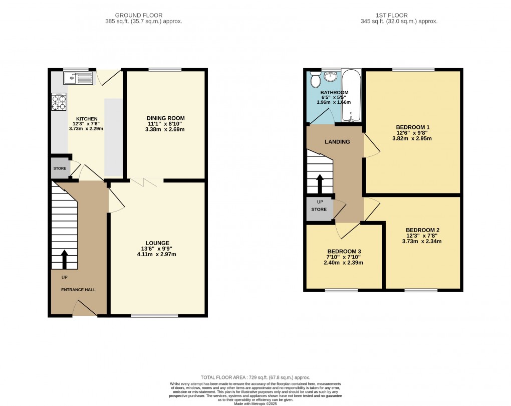 Floorplan for Luton, Bedfordshire