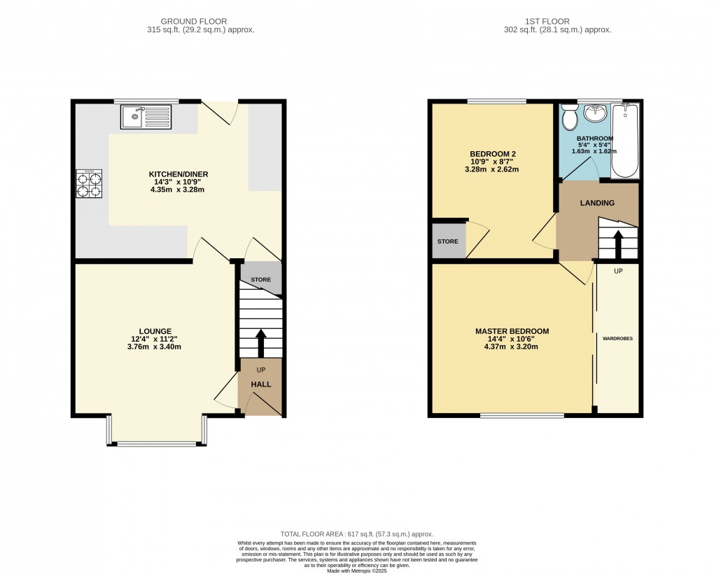 Floorplan for Luton, Bedfordshire