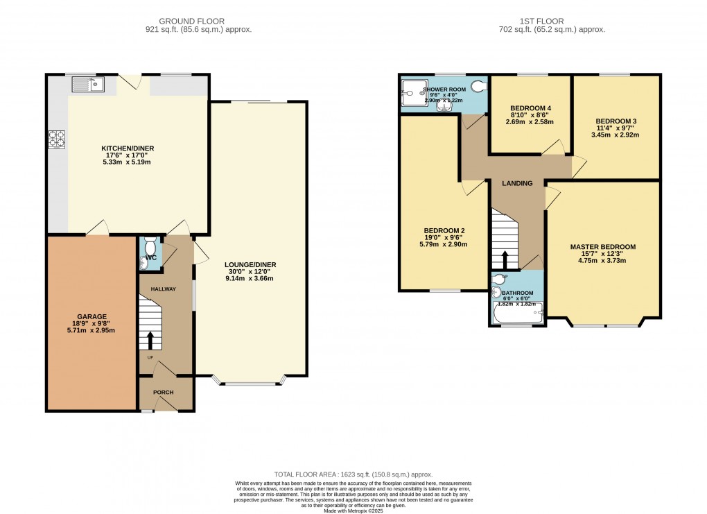 Floorplan for Luton, Bedfordshire