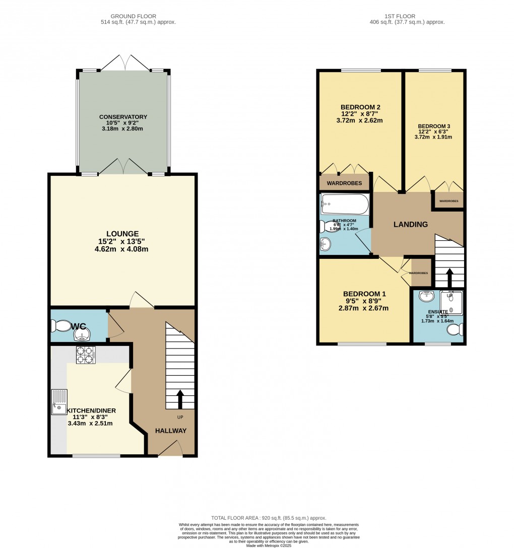 Floorplan for Luton, Bedfordshire
