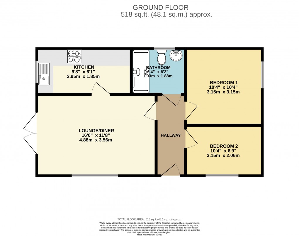 Floorplan for Luton, Bedfordshire