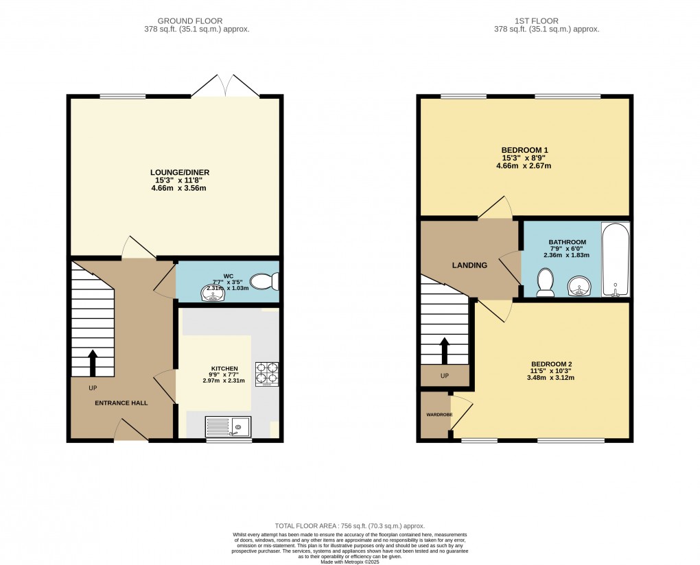 Floorplan for Luton, Bedfordshire