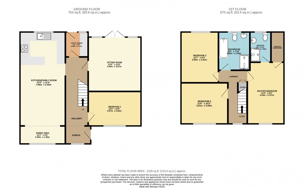 Floorplan for Luton, Bedfordshire