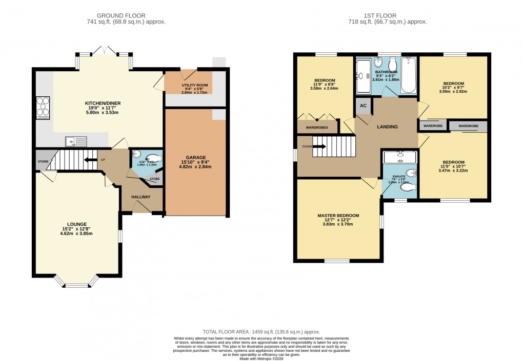 Floorplan for Luton, Bedfordshire