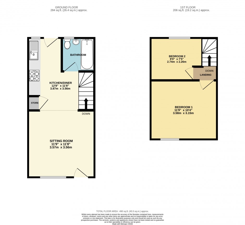Floorplan for Breachwood Green, Hitchin, Hertfordshire