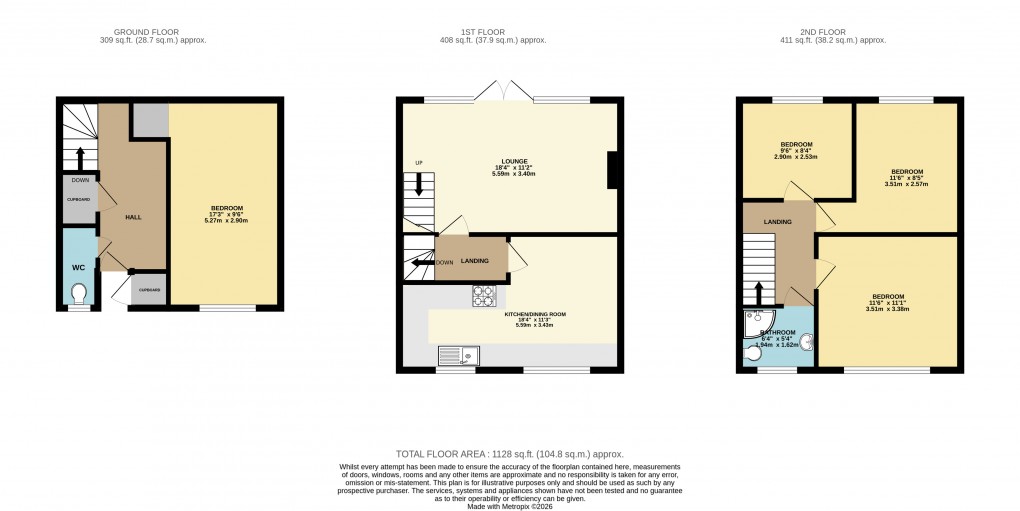 Floorplan for Luton, Bedfordshire