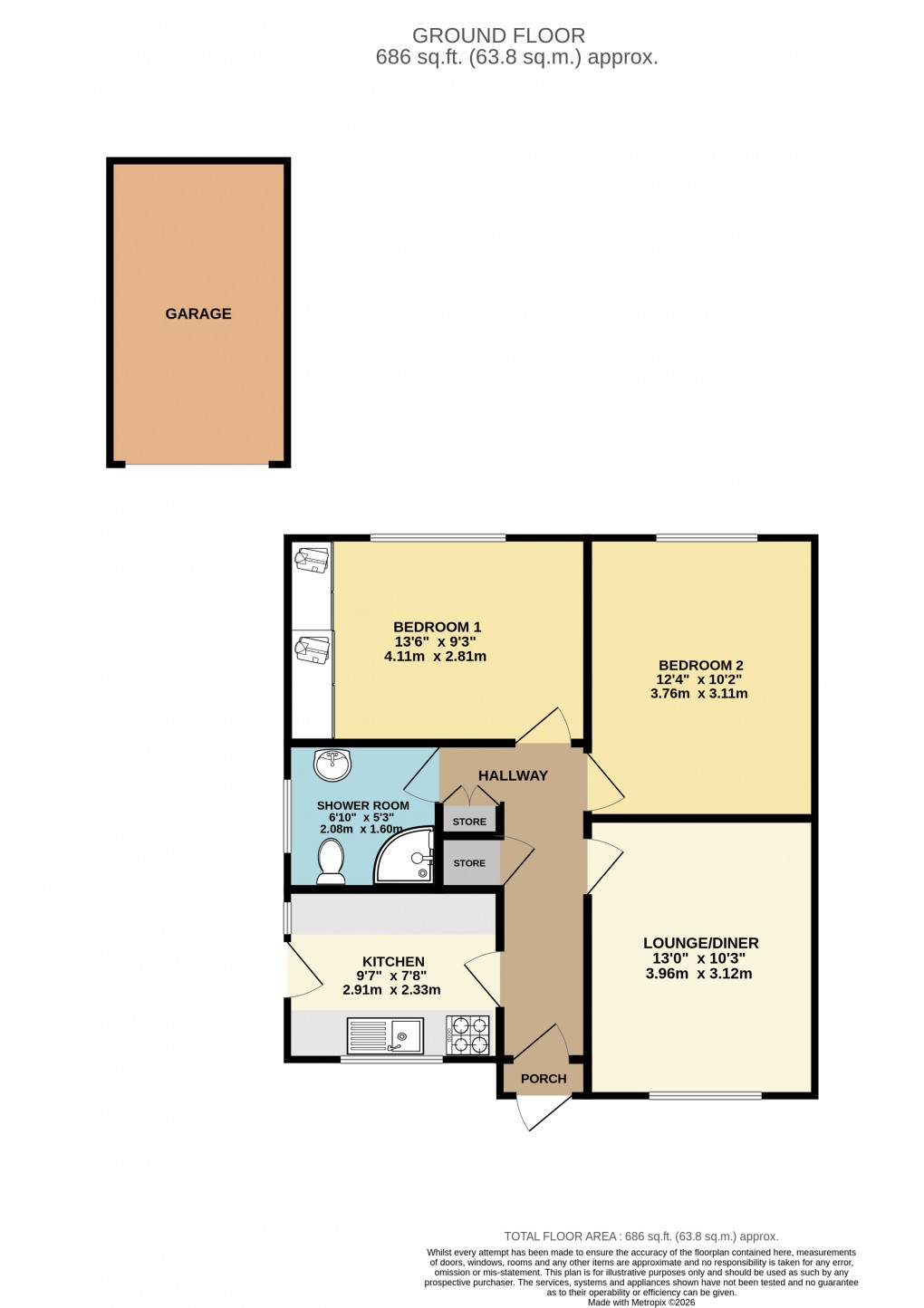 Floorplan for Luton, Bedfordshire