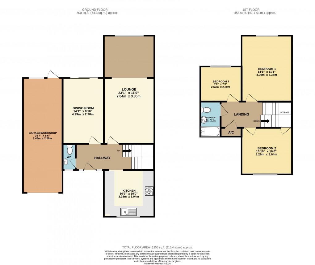 Floorplan for Luton, Bedfordshire
