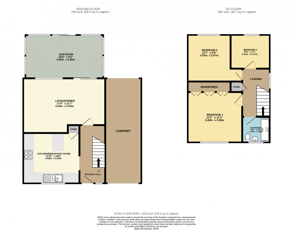 Floorplan for Luton, Bedfordshire