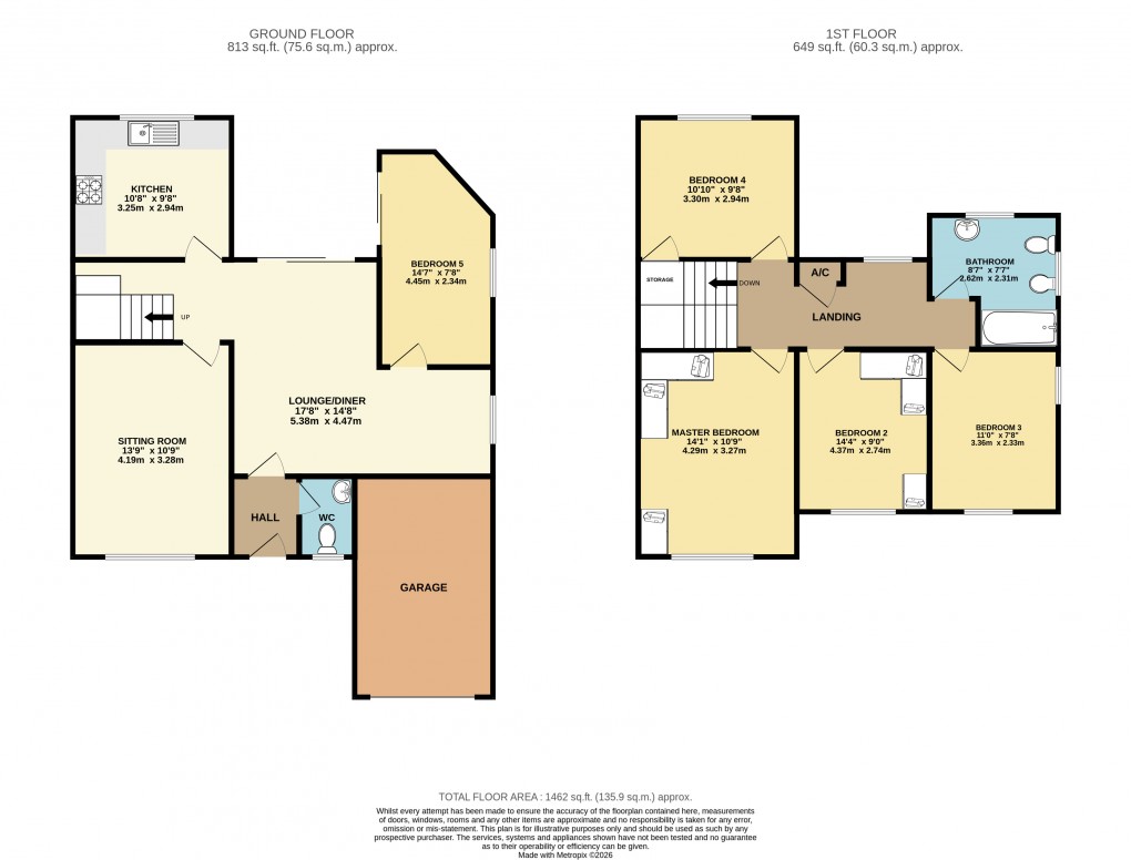 Floorplan for Luton, Bedfordshire