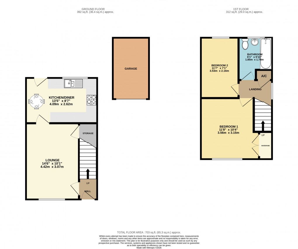Floorplan for Luton, Bedfordshire