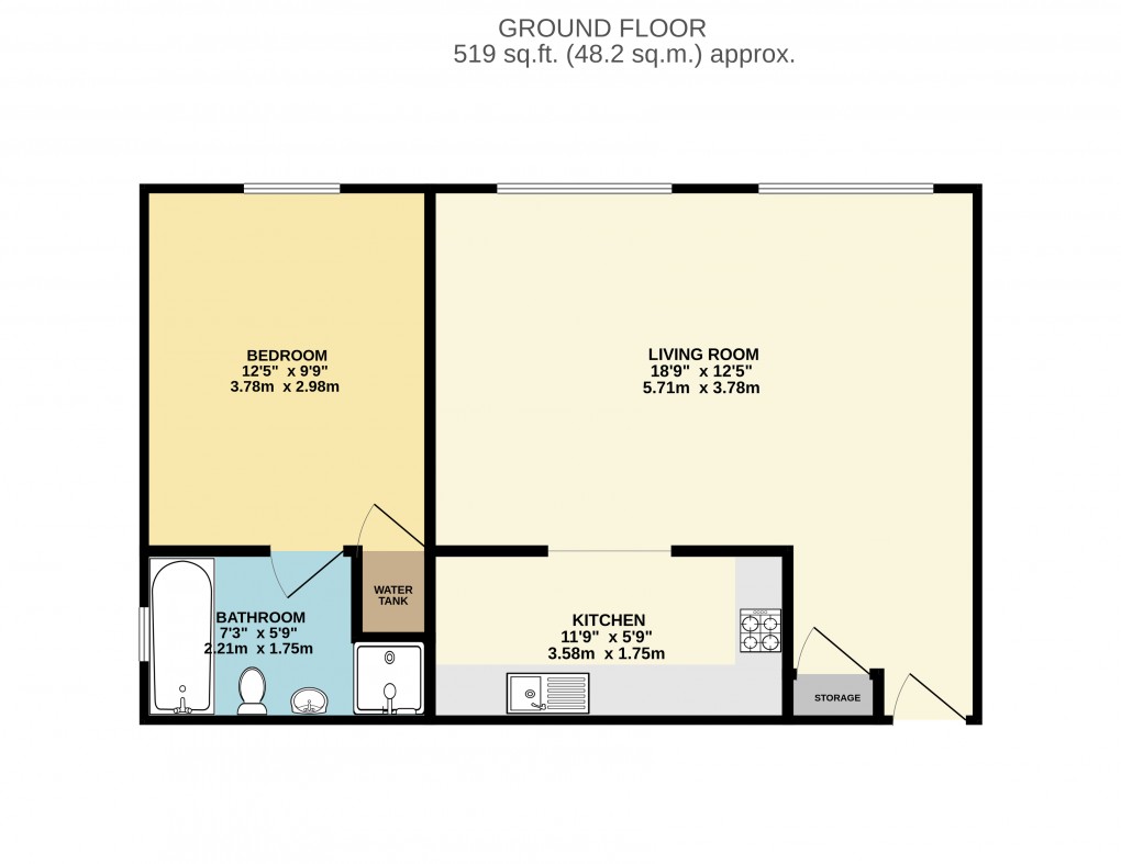 Floorplan for Luton, Bedfordshire