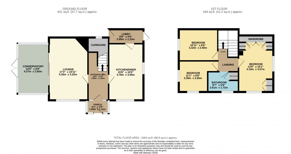 Floorplan for Luton, Bedfordshire