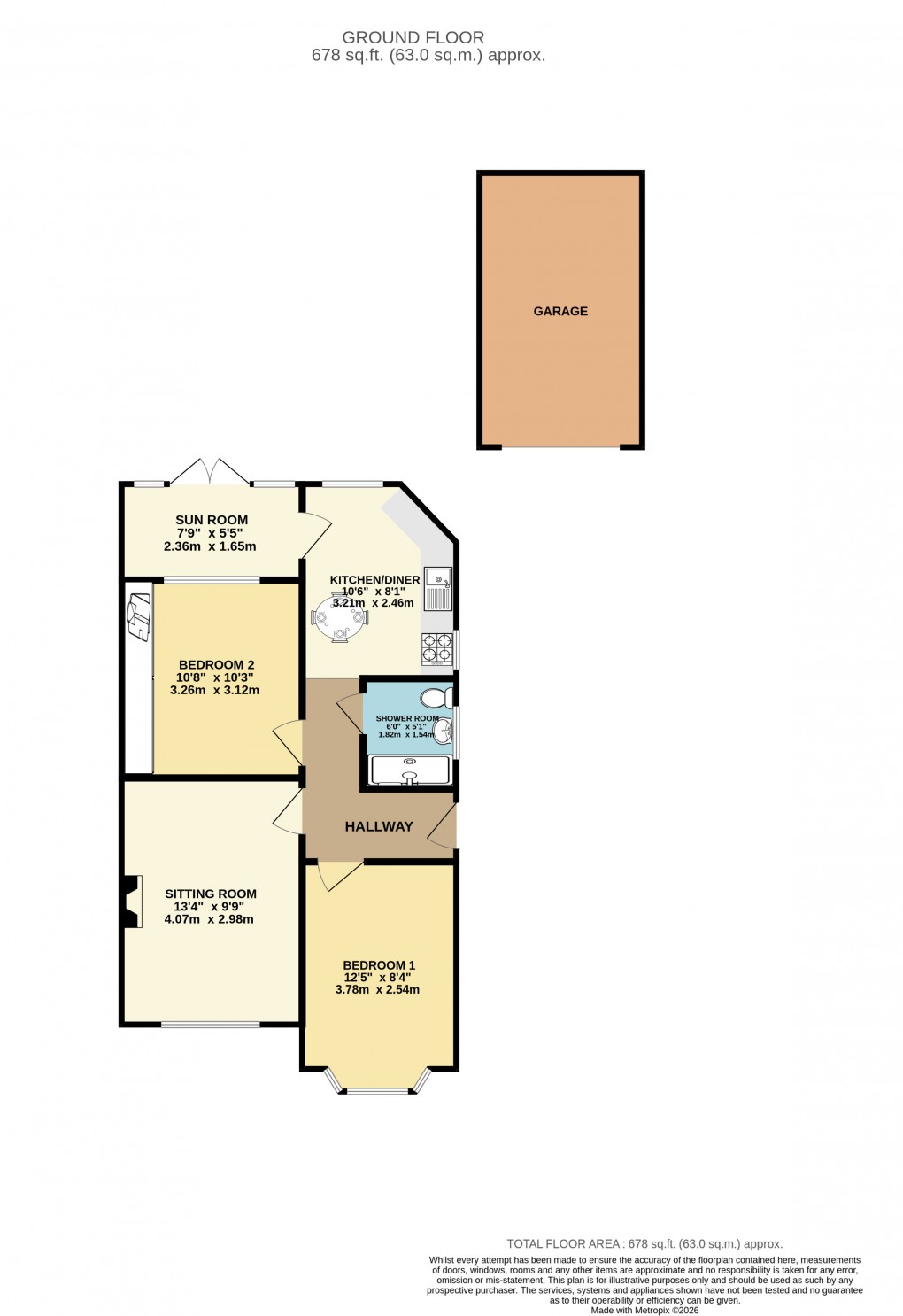 Floorplan for Luton, Bedfordshire
