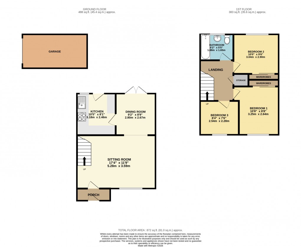 Floorplan for Luton, Bedfordshire