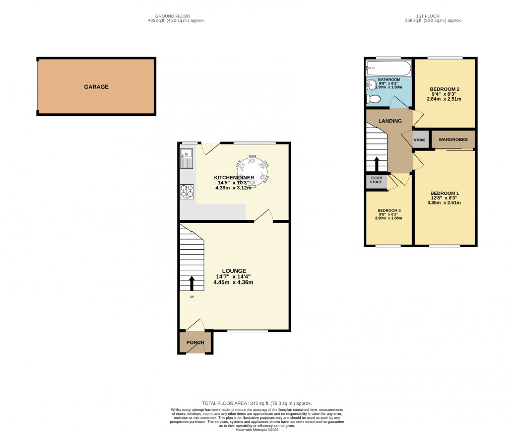 Floorplan for Luton, Bedfordshire