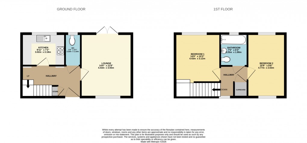 Floorplan for Luton, Bedfordshire