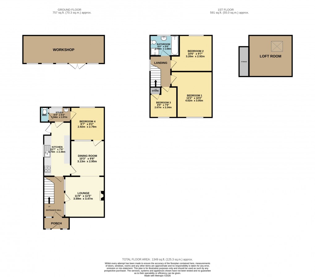 Floorplan for Luton, Bedfordshire