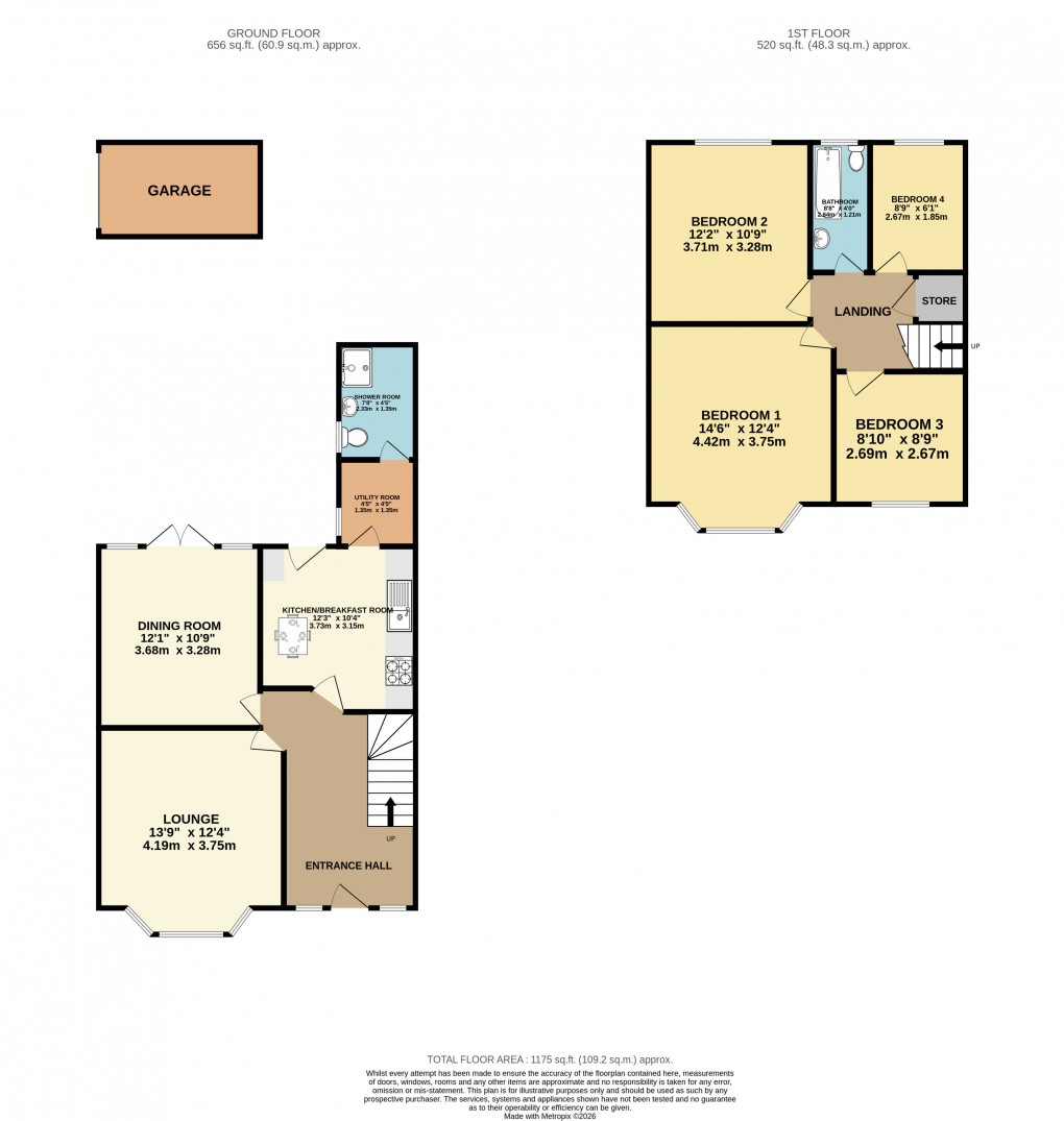 Floorplan for Luton, Bedfordshire