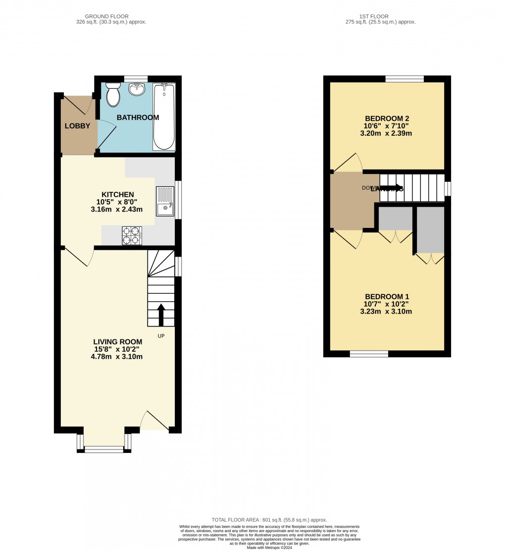 Floorplan for Toddington, Bedfordshire