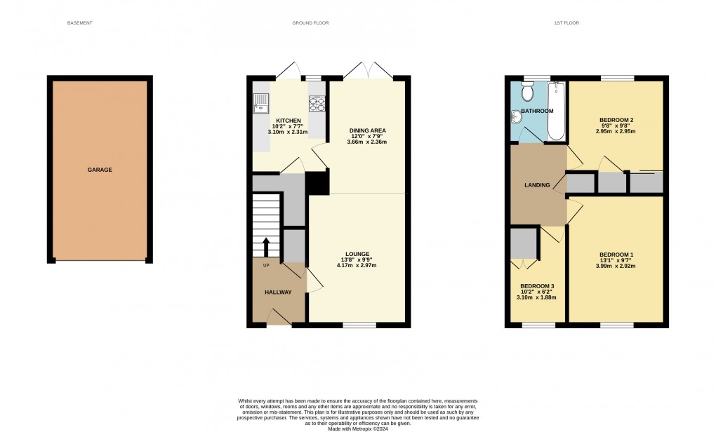 Floorplan for Flitwick, Bedfordshire