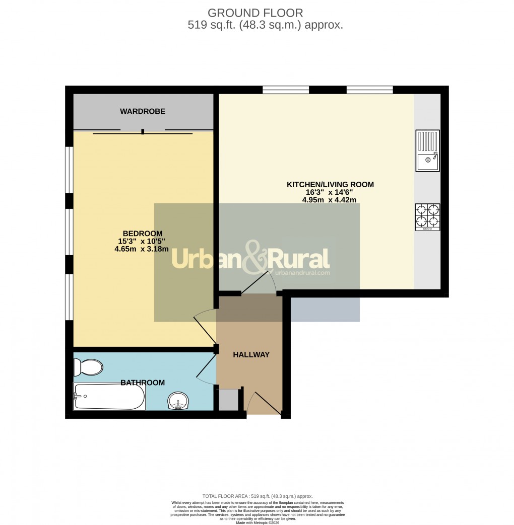 Floorplan for Flitwick, Bedfordshire