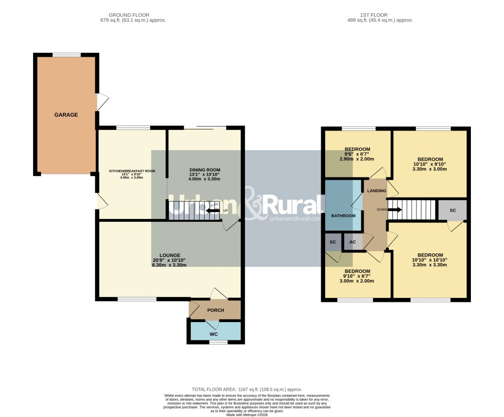 Floorplan for Toddington, Bedfordshire