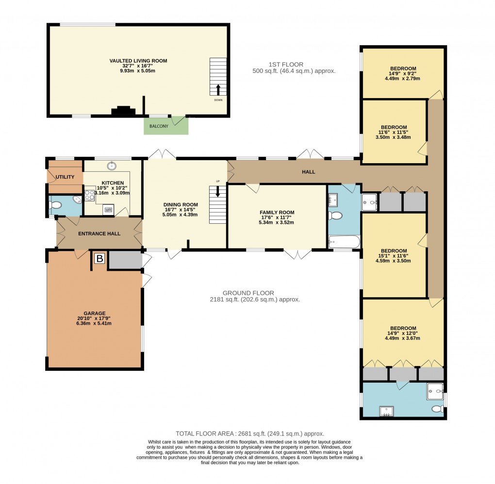 Floorplan for Toddington, Bedfordshire
