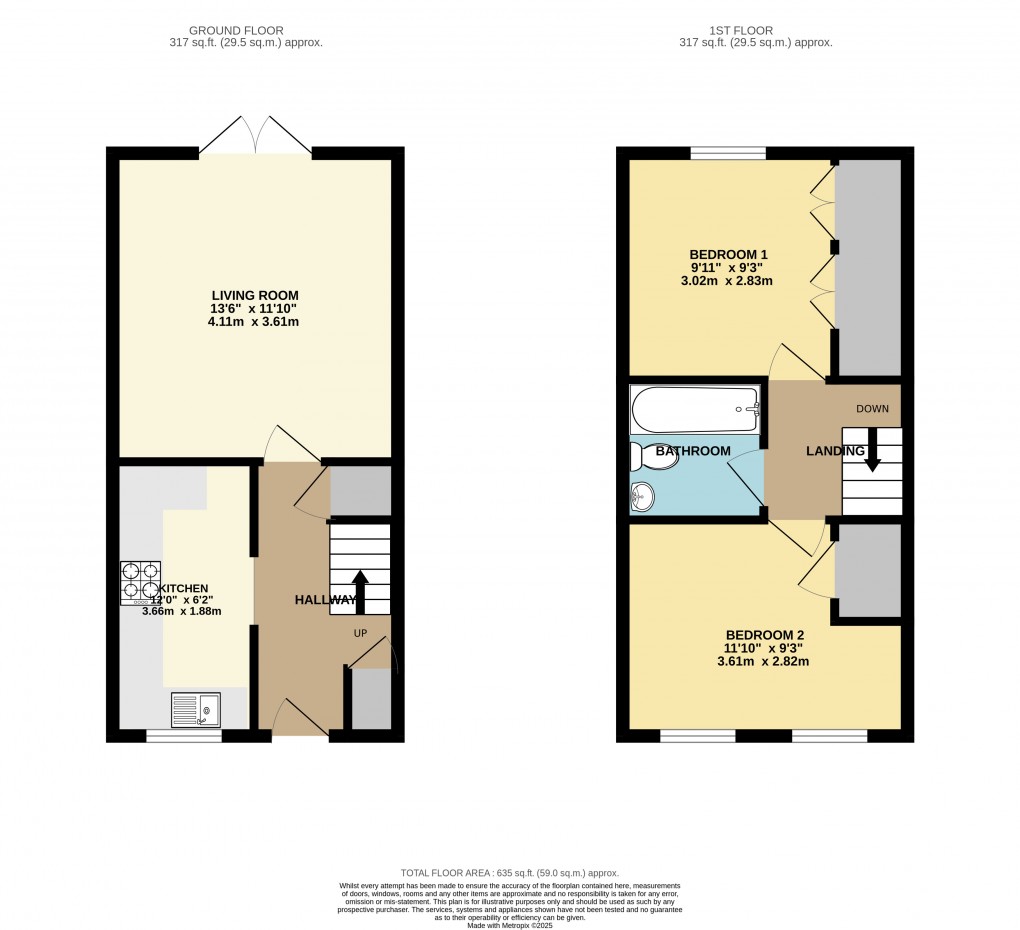 Floorplan for Toddington, Bedfordshire