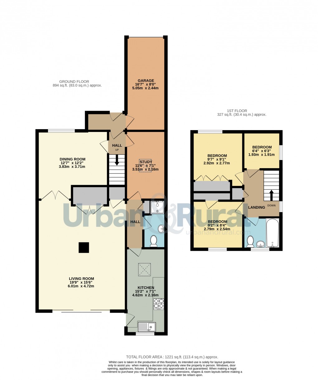 Floorplan for Toddington, Bedfordshire