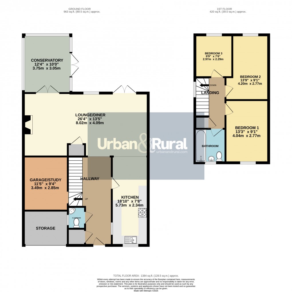 Floorplan for Toddington, Bedfordshire