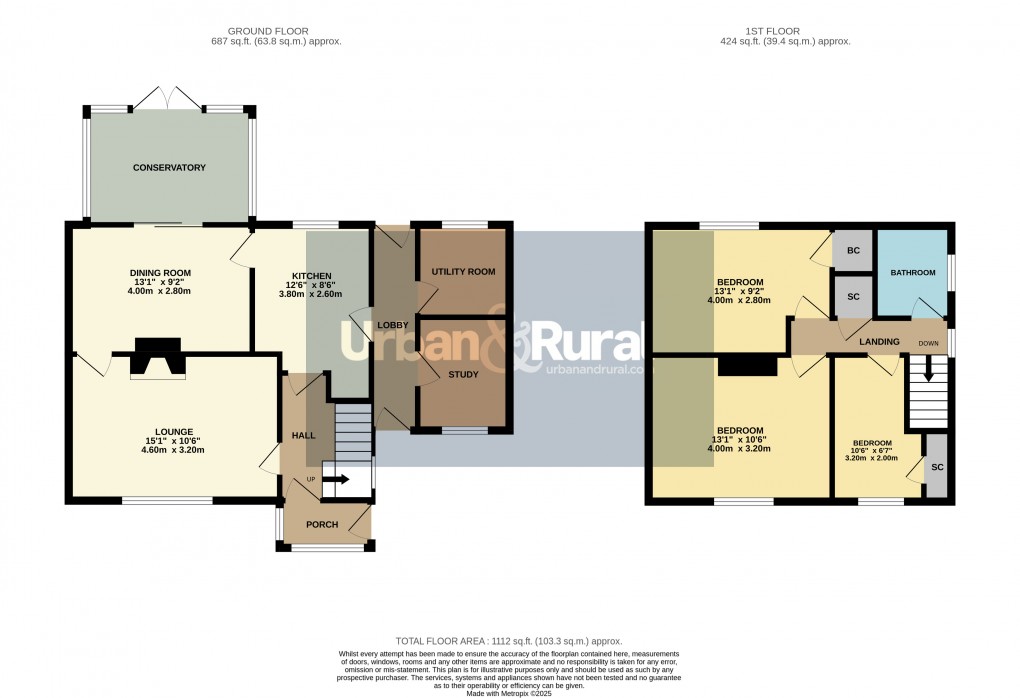 Floorplan for Toddington, Bedfordshire