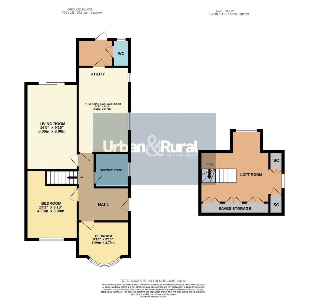 Floorplan for Toddington, Bedfordshire
