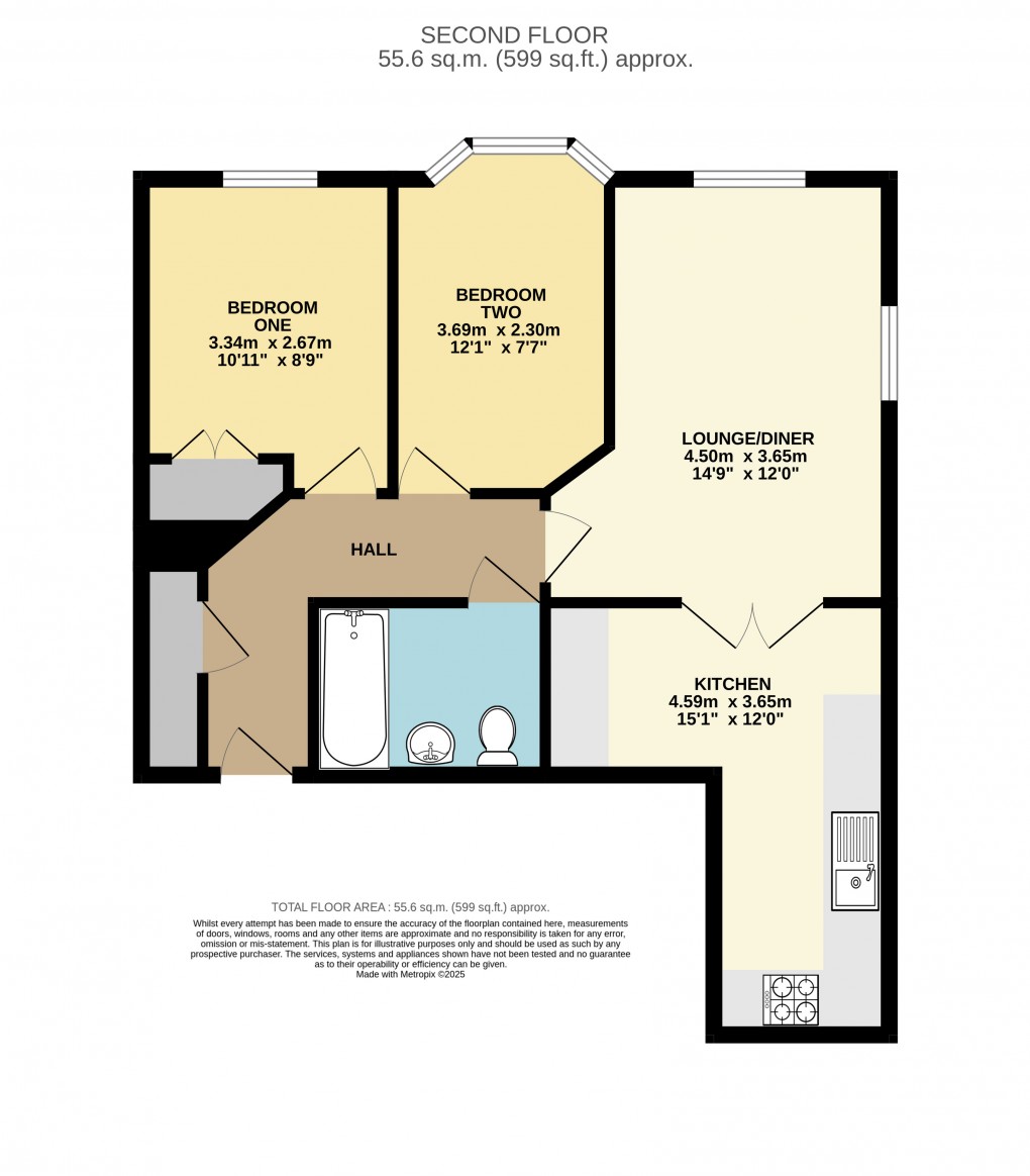 Floorplan for Dunstable, Bedfordshire